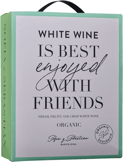 Sofia y Sebastian White Wine is Best Enjoyed with Friends Organic